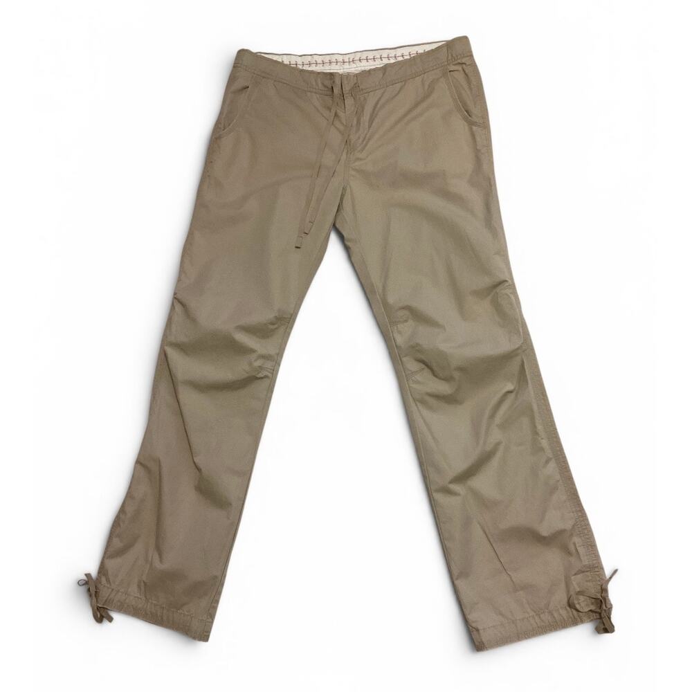 Old Navy Mid-Rise 100% cotton Cinched Ankle Drawstring Utility Pants size L‎